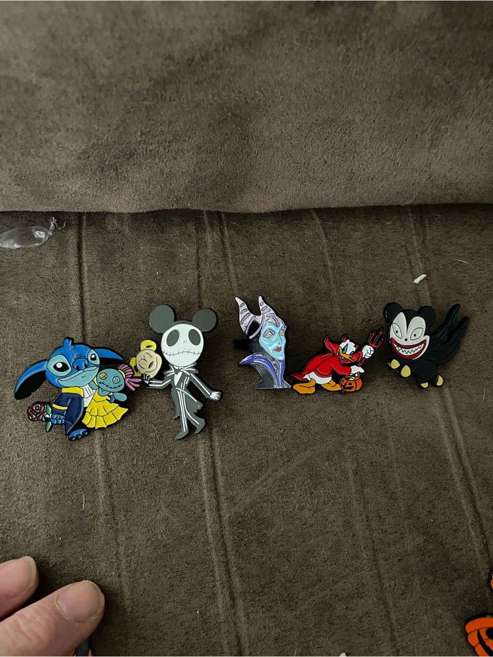 Disney-inspired  Character Enamel Pins - Assorted Blue, Black, Red, Purple